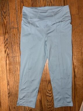 FP Movement by Free People Light Blue High-Rise Cropped Leggings